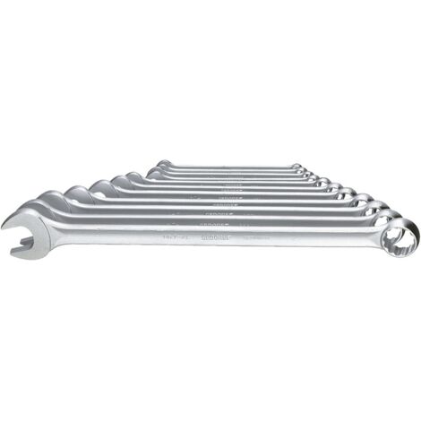 7 XL-0111 Ring-Maulschlüssel-Satz, extra lang, 11-teilig 8-22 mm