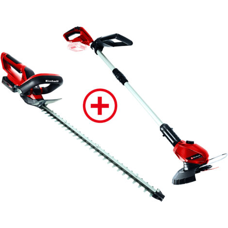 Einhell Akku-Heckenschere inkl. 2,5 Ah Starter-Kit + Akku-Rasentrimmer