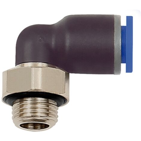 Riegler L-Steckverschraubung »Blaue Serie«, drehbar, G 1/8 außen, Ø 10 mm