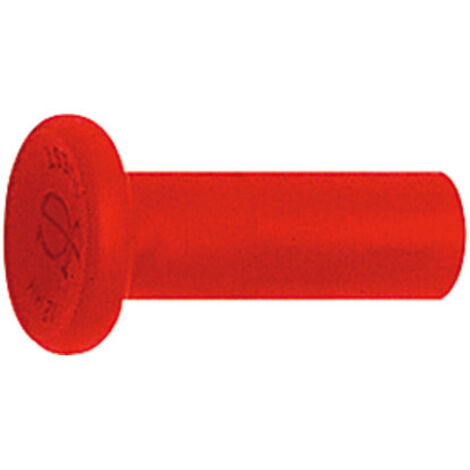 Riegler Verschlussstopfen POM, Stutzen 10 mm, Farbe rot (1/2)