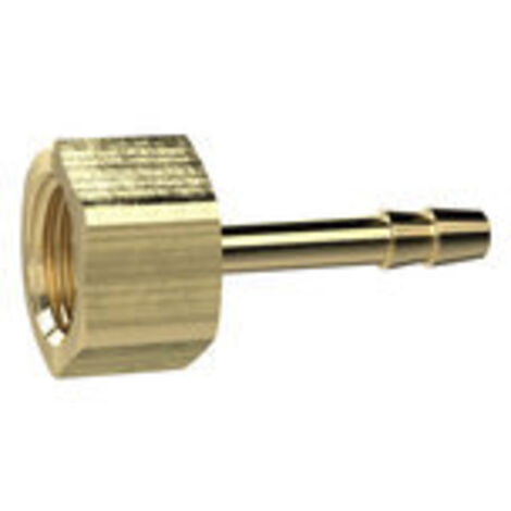 Riegler Aufschraubschlauchtülle, G 1/4, für Schlauch LW 4 mm, SW 17, MS (1/2)