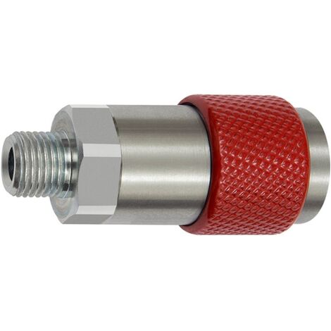 Riegler Unv. Dreh-Sicherheitskupplung NW 6, ISO 6150 C, G 1/4 AG, rot