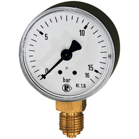 Riegler Standardmanometer, Kunststoffgeh., G 1/4 unten, -1/+15,0 bar, Ø63