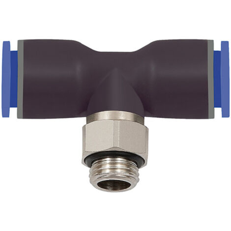 Riegler T-Steckverschraubung »Blaue Serie«, drehbar, G 1/4 außen Ã˜ 4 mm