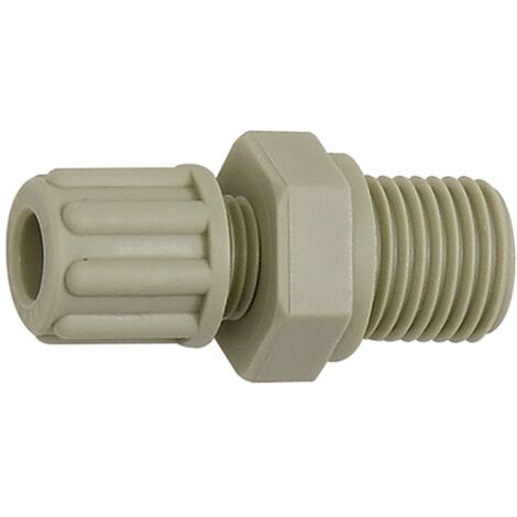 Riegler Gerade Einschraubverschraubung G 1/2 a., für Schlauch 9/12 mm, PP (1/3)