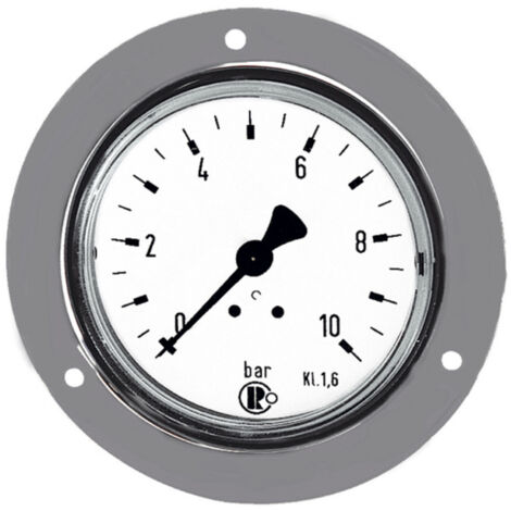 Riegler Standardmano., Frontring verchr., G 1/4 hinten, 0 - 6,0 bar, Ø 50 (1/2)