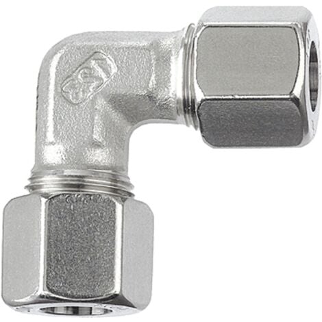 RIEGLER Winkel-Verschraubung 5mm - Stahl Verzinkt Für Rohrverbindungen
