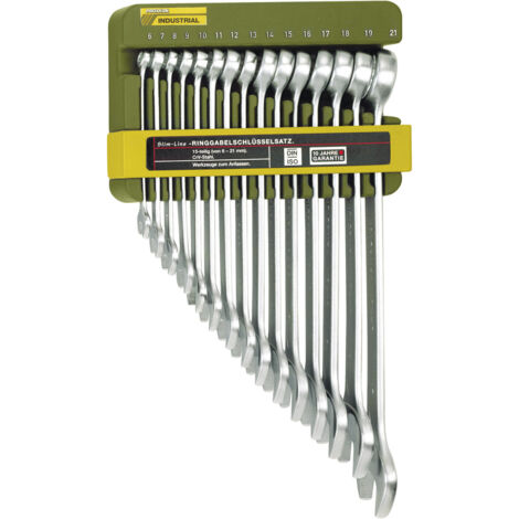 PROXXON SlimLine-Ring-Maulschlüsselsatz 6 - 21 mm (15-teilig) - 23821