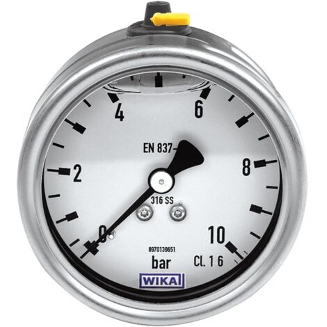 Riegler Glyzerinmano, CrNi-Stahl, G 1/4 hinten zentrisch, -1/0,0 bar, Ø63 (1/2)