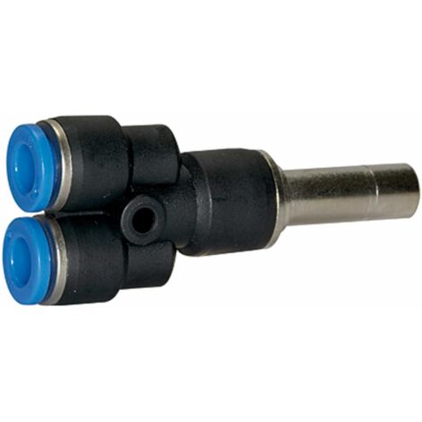 Riegler Y-Steckverbindung, Stecknippel 12 mm »Blaue Serie« Schlauch-Ø 10 (1/3)