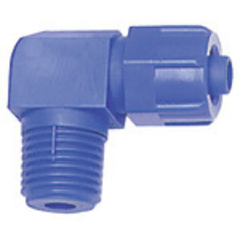 Riegler Winkel-Verschraubung, starr, R 1/8 a., für Schlauch 8/6 mm, POM