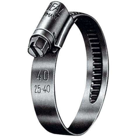 Riegler Schneckengewinde-Schl.schelle, Edelstahl (W5), 25 - 40 mm, 9 mm (1/2)