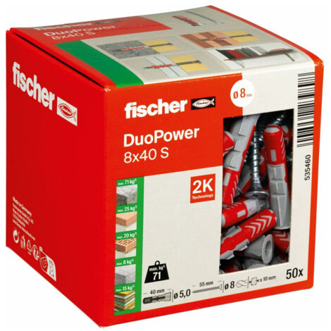 fischer DUOPOWER 8x40 S LD 50 Stk