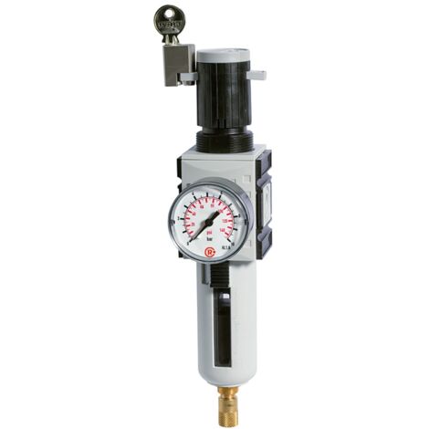 Riegler Filterregler »FUTURA«, PC, SK, Mano, BG 2, G 1/2, 0,5-10 bar, VA