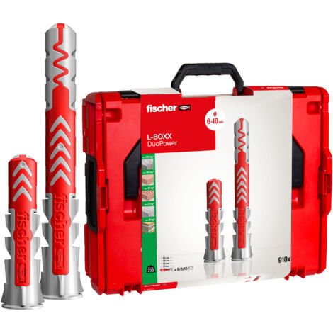Fischer 558627 DUOPOWER Dübel-Sortimentsbox   910 Teile