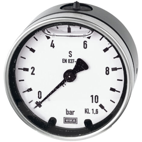 Riegler Glyzerinmano., Metallgeh., G 1/4 hinten zentr., 0 - 6,0 bar, Ø 63 (1/2)