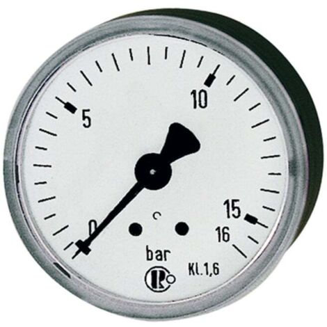 Riegler Standardmano, KS-G., G 1/4 hinten zentrisch, 0 - 60,0 bar, Ø 50