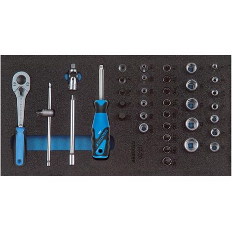 Gedore 1500 CT1-20 Steckschlüssel-Sortiment 1/4" in Check-Tool-Modul