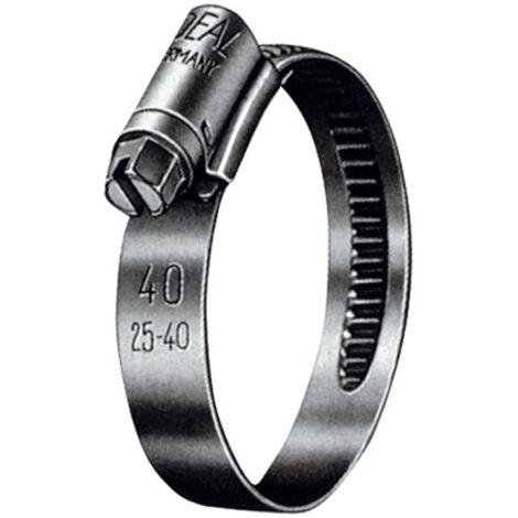 Riegler Schneckengewinde-Schl.schelle, Chromstahl (W2), 40 - 60 mm, 9 mm (1/2)