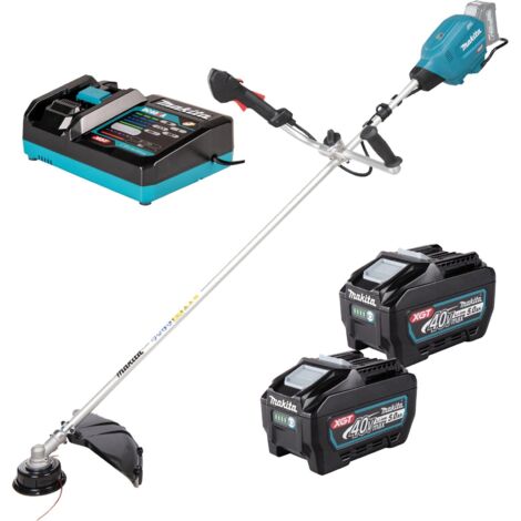 Makita Akku-Freischneider UR013GT204, 40 V, incl. 2x Akku XGT 5 Ah, Schnellladegerät, Zubehör, Karton
