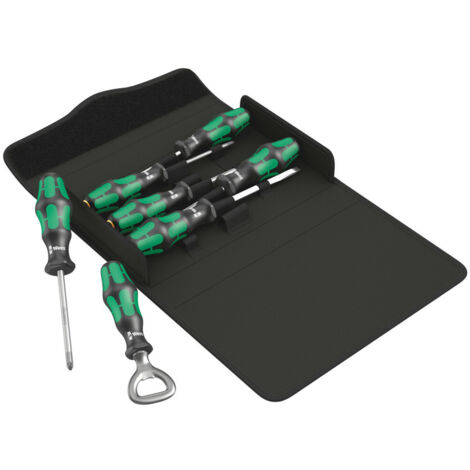 Wera Kraftform 300/7 Set 3 Schraubendrehersatz Kraftform Plus, 7-teilig