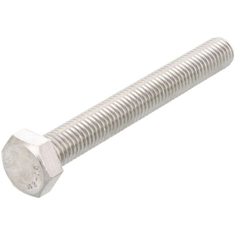 ISO 4017 Sechskantschraube VG M12x50 Edelstahl A2 blank 50 Stk