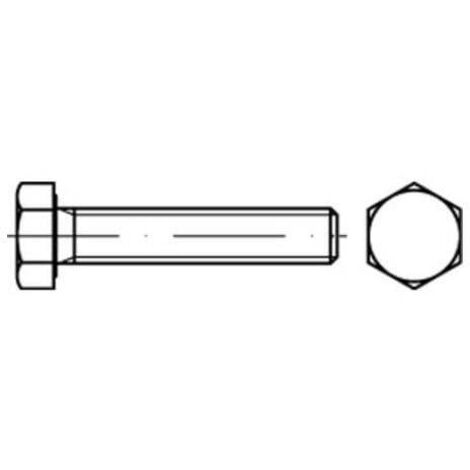 DIN 933/ISO 4014 Sechskantschraube VG M18x60 Stahl 10.9 blank 25 Stk (1/2)