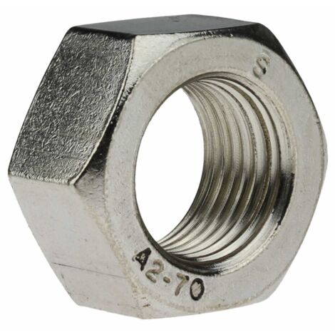 Sechskantmutter ISO 8673 M 16 x 1,5 Edelstahl A2 blank 25 Stk