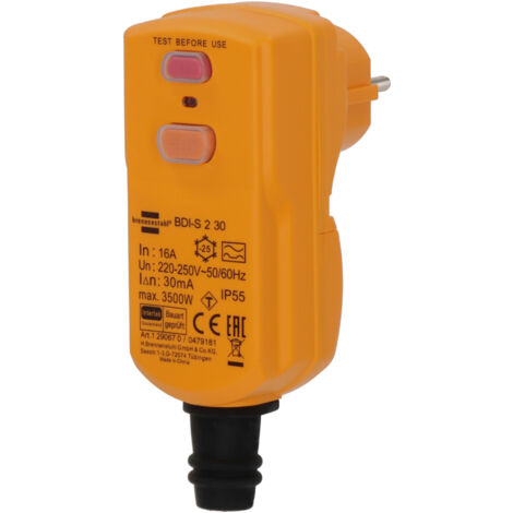BRENNENSTUHL Personenschutz-Stecker 30mA IP55
