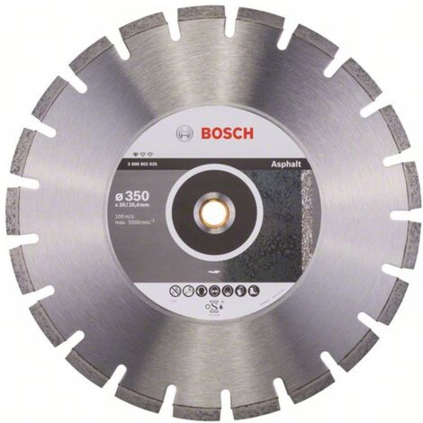 Bosch Diamanttrennscheibe Standard for Asphalt 350 x 20,00/25,40 x 3,2 x 8 mm