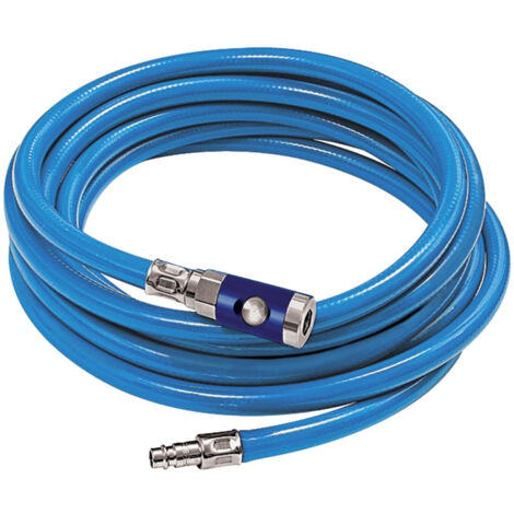 Riegler Werkstattschlauch-Set Druckknopf-Kupplung NW7,4blau 12,7x3,5mm 20m