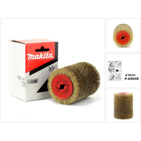 Makita Stahldrahtbürste vermessingt 100mm x120mm Bürstenschleifer 9741J P-65648