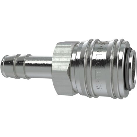 Schnellverschlusskupplung NW7,2 RIEGLER Schnellkupplung Connect Line NW 7,2 – Messing, 1 Stück, Tülle LW 10, Für Druckluft