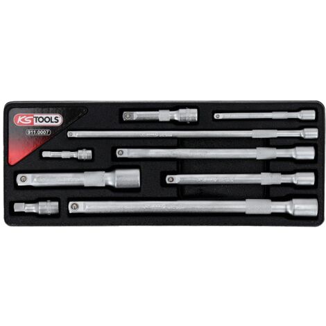KS Tools 1/4"+3/8"+1/2" Verlängerungs-Satz, 9-tlg - 911.0007 (1/5)