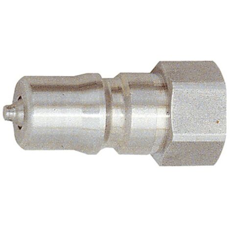 Riegler Verschlussnippel beidseitig absperr., ES 1.4305, G 1/4 IG, NW 6,3 (1/3)