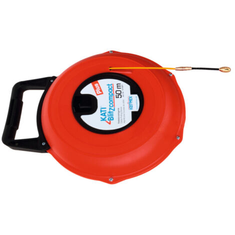 Katimex Kabeleinziehband-Glasfaser-Kati Blitz compact in Kunststoff-Box, Bandlänge: 50 m