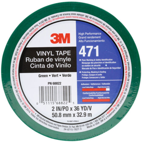 3M PVC-Klebeband weich, Farbe: GREEN (1/2)
