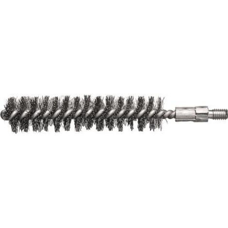 Rohrbürste Länge 115 mm Ø 15 mm Stahl gewellt Besatzlänge 80 mm