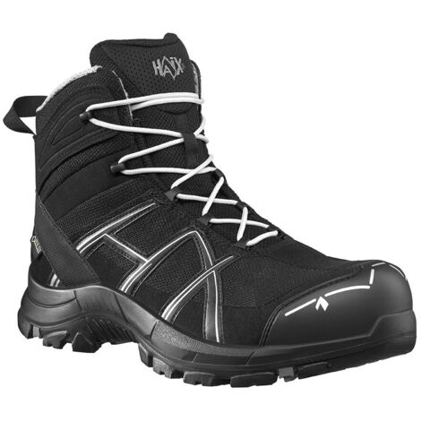 HAIX Sicherheitsstiefel BLACK EAGLE 40.1, MID, S3, schwarz-silber, Gr. 3,5 (36)