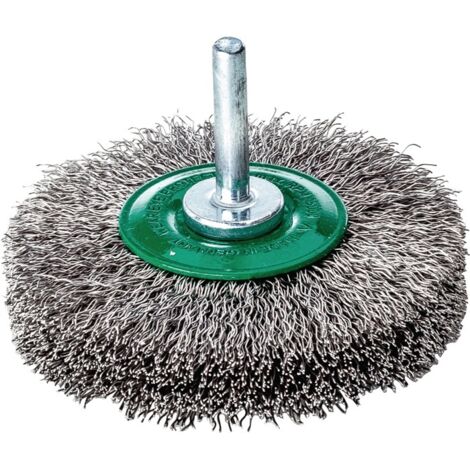 Lessmann Schaft-Rundbürste INOX-Draht 0,30 mm, Bürsten-⌀xBesatzbreite: 80X18 mm