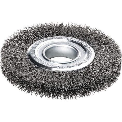 Lessmann Draht-Rundbürste Stahldraht 0,30 / 0,35 mm, Bürsten-⌀xBesatzbreite: 300X35 mm
