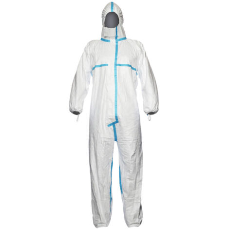 Dupont Schutzoverall Typ 4/5/6 Tyvek 600 Plus, weiß, Unisex-Größe: 3XL