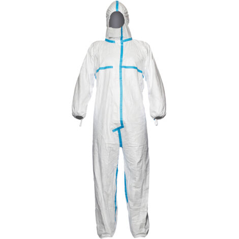 Dupont Schutzoverall Typ 4/5/6 Tyvek 600 Plus, weiß, Unisex-Größe: M (1/2)