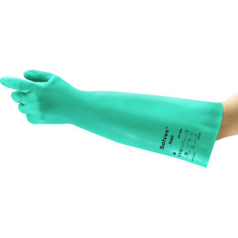 Ansell Chemikalienschutz-Handschuh-Paar AlphaTec Solvex 37-185, Handschuhgröße: 10 (1/3)