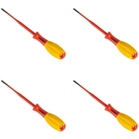 STIER Schlitz-Schraubendreher slimVDE+ Set, 3,5x0,6 4,0x0,8 5,5x1,0 6,5x1,2 mm (4-tlg.) (1/2)