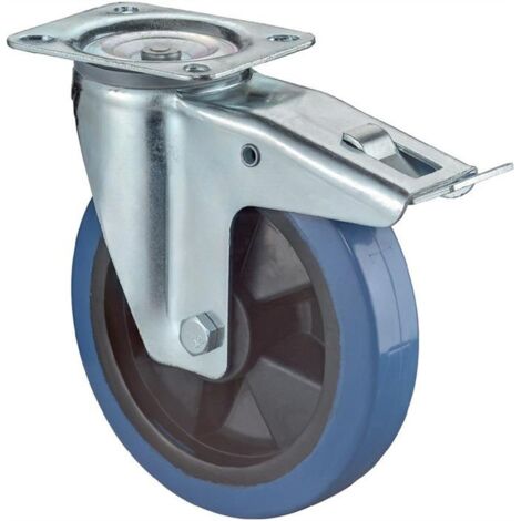 BS Rollen Transportrolle L420.B61.160 Lenkrolle mit Totalfeststeller, Raddurchmesser 160 mm, (1/4)