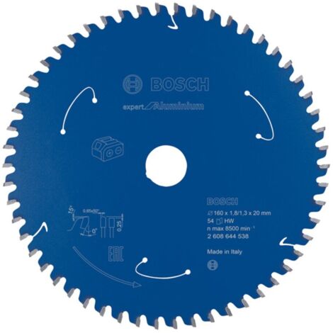 Bosch Kreissägeblatt Expert for Aluminium, 160 x 1,8/1,3 x 20, 54 Zähne