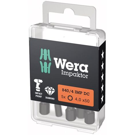 WERA Bit 840/4 IMP DC 4 mm Länge 50 mm ( 4000829278 )