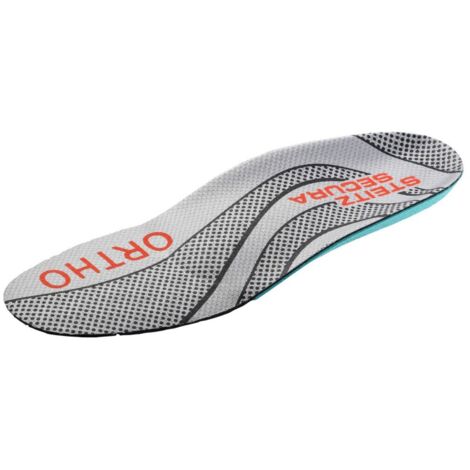Steitz SECURA Einlegesohlen grau/grün Ortho-Soft ESD MEDIUM, EU-Schuhgröße: 41