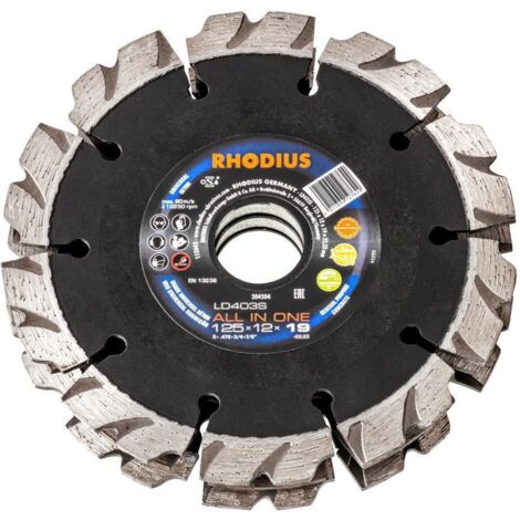 RHODIUS LD403S ALL IN ONE, 1 Stück, 125 x 12,0 x 19,0 mm, Diamantfräse (1/4)